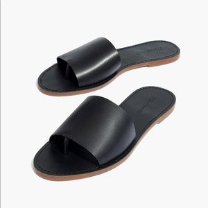 Black Madewell Sandal - Leather Slide